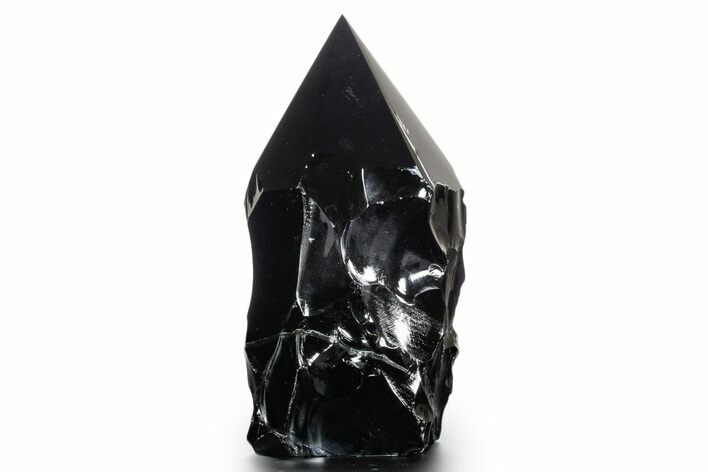 Free-Standing Polished Obsidian Point - Mexico #355053